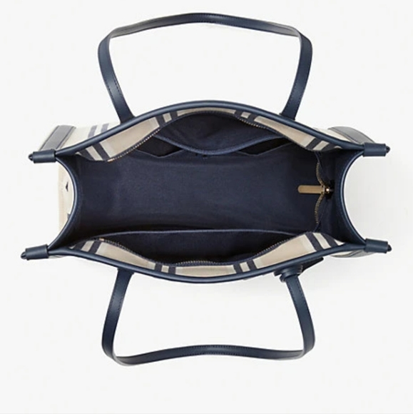 Kate Spade Market Striped Canvas Medium Tote - Picture 8 of 10